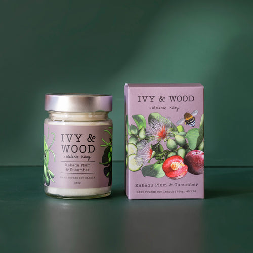 Ivy & Wood Australian Kakadu & Plumb Soy Candle