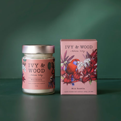 Ivy & Wood Australian Wild Rosella Soy Candle